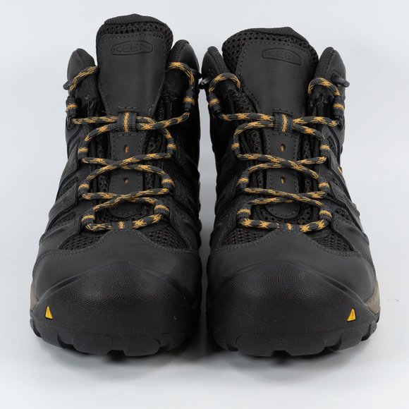 Keen Utility Lansing Mid Steel Toe Waterproof Raven Tawny Olive 1018079D Work